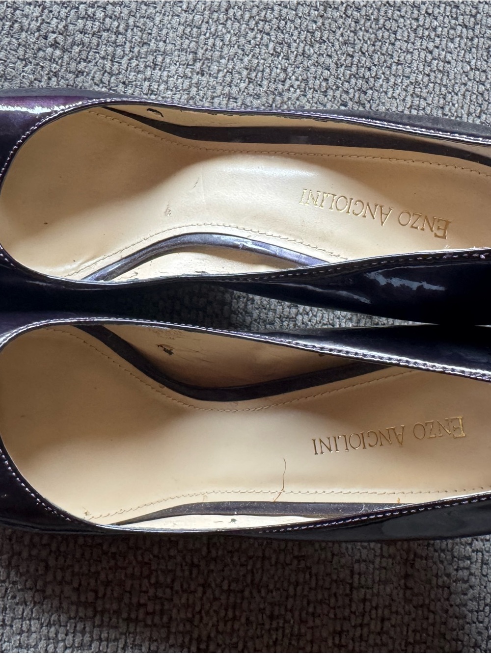 Enzo Angiolini Women's Dark Burgundy Patent Pointed-Toe Pumps